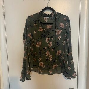 Lucy Paris semi sheer floral top